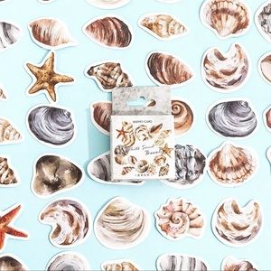 $1 BOX OF SHELL STICKERS. NEW. $1 WITH ANY $10 ORDER OR MORE